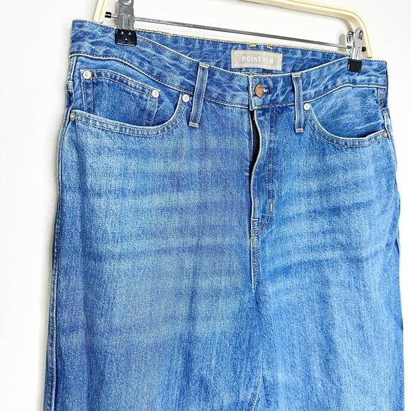 J Crew Point Sur Womens Jeans Nipped Straight Leg Stretch Rodeo Wash Size 29 - Picture 4 of 11